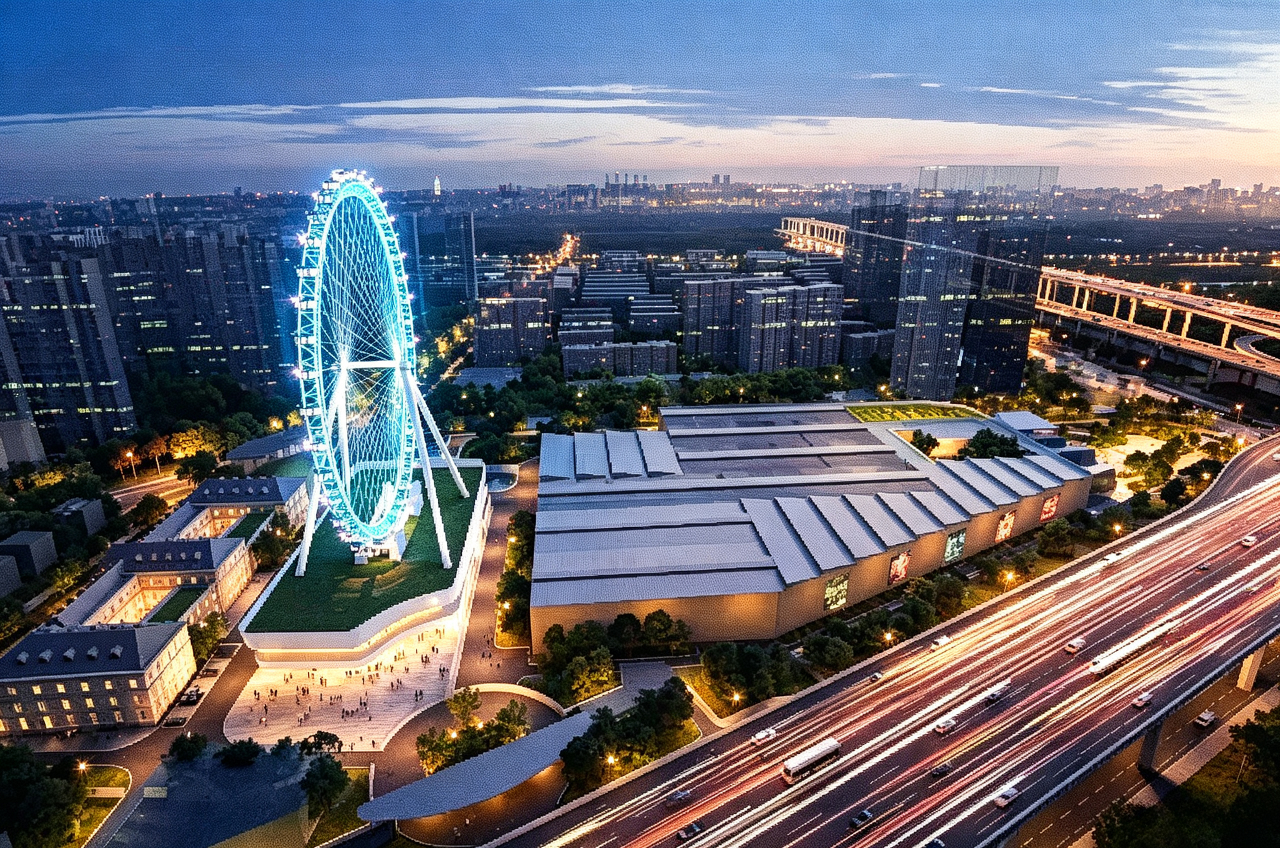 焕新文旅地标，上海建工安装集团承建的锦江乐园改造更新工程进入机电安装阶段